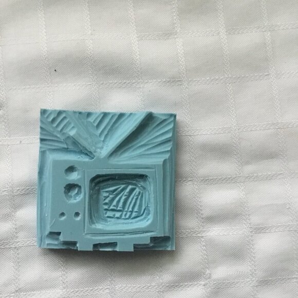 Two sides hand made rubber stamp - Picture 2 of 4